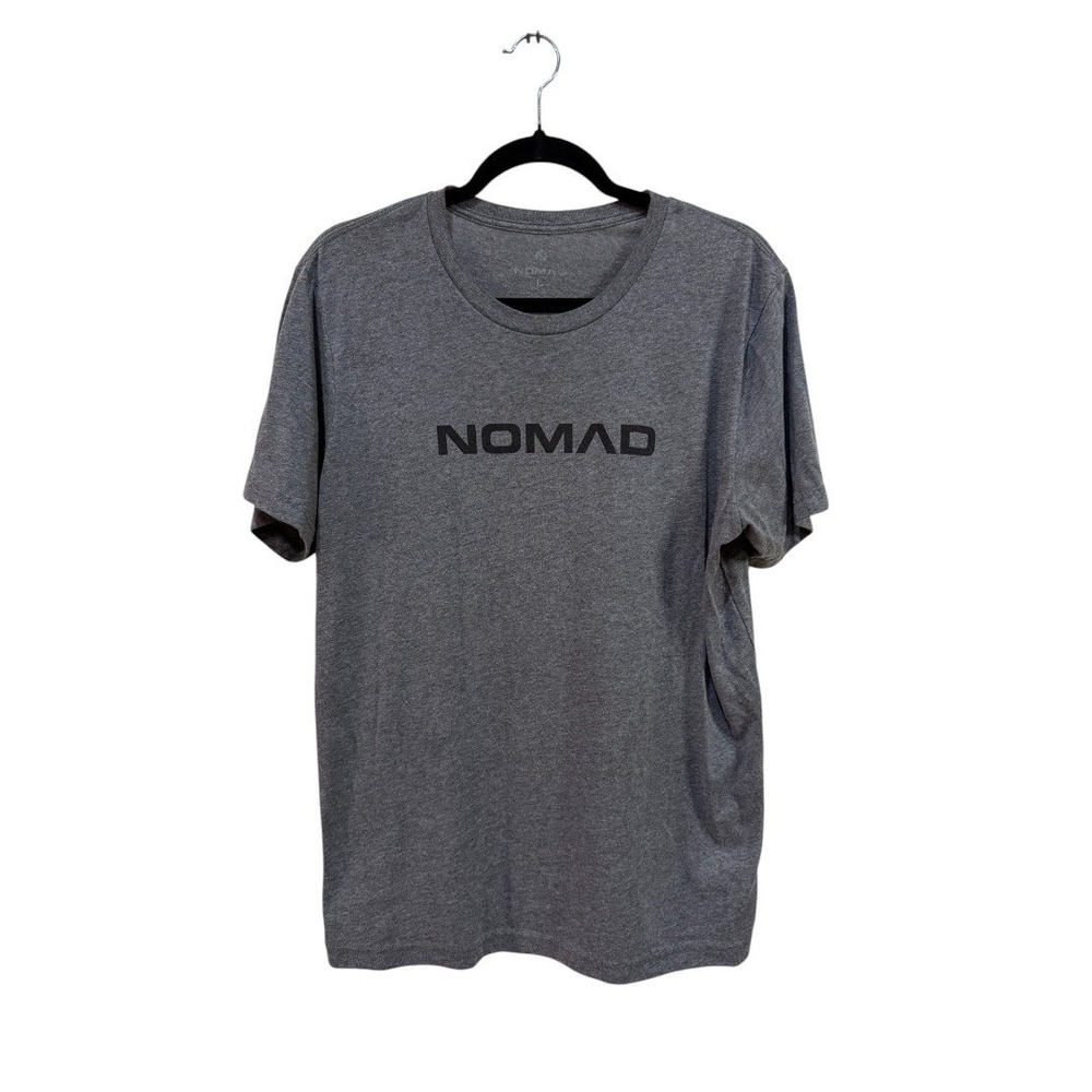 Nomad Gray Graphic Logo Crew Neck Short Sleeve T-Shirt‎ Men's L
